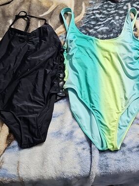 2 One Piece Womens Swimsuits